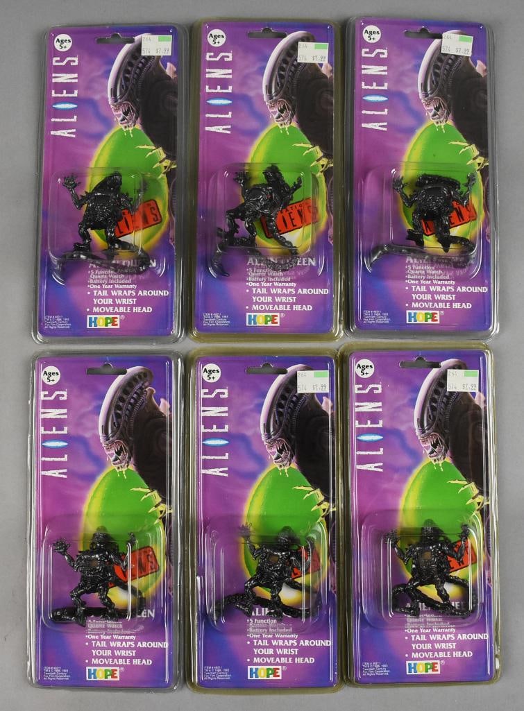 (6) 1993 Hope Industries Aliens Alien Queen Watch-MIP-NOS (1 of 3)