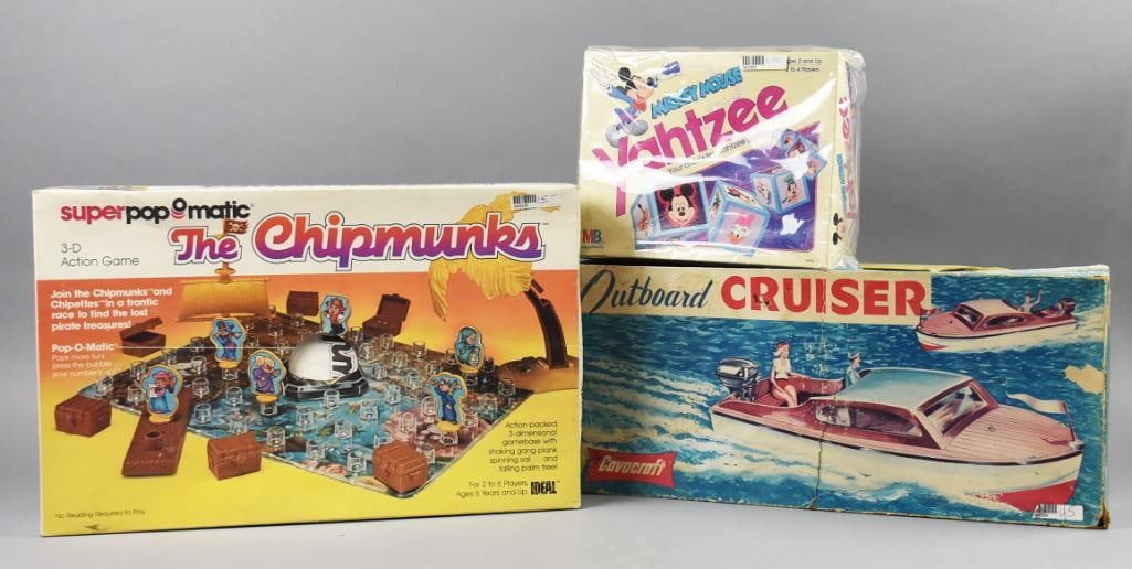 (3) Vintage Toy and Game Assortment-Milton Bradley & More (1 of 6)