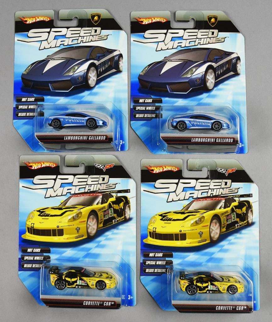 (4) 2009 Mattel Hot Wheels Speed Machines Assortment-MOC-NOS (1 of 3)