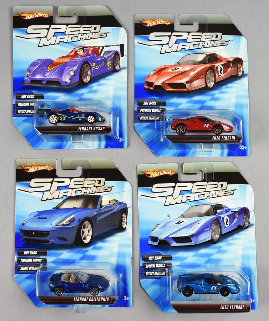 (4) 2009 Mattel Hot Wheels Ferrari Assortment-MOC-NOS (1 of 3)