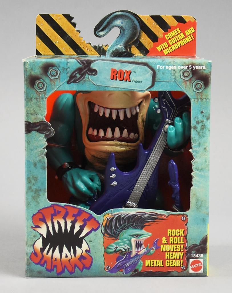 1995 Mattel Street Sharks ROX MIB-NOS: Lot is a 1995 Mattel Street Sharks ROX MIB-NOS. Single owner collection from the largest toy collector on the West Coast.