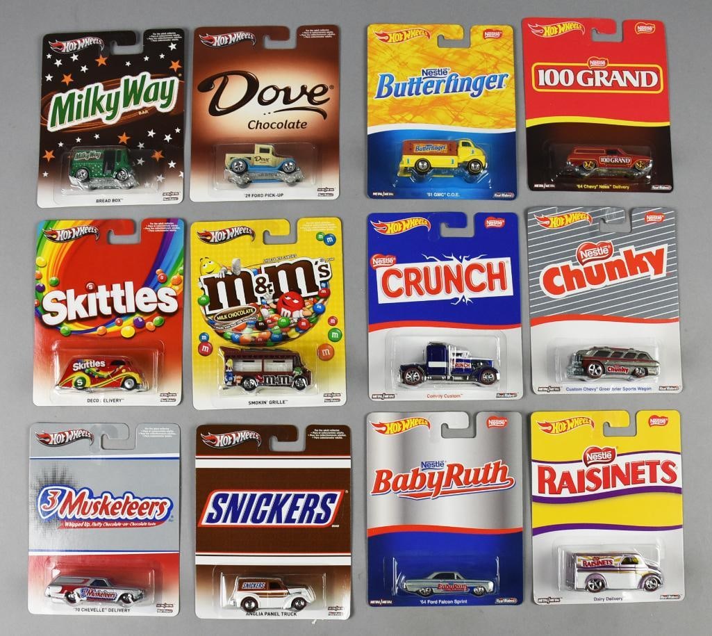 (12) 2013, 15 Mattel Hot Wheels Candy Die-Cast-MOC-NOS (1 of 4)