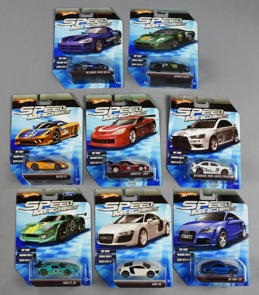 (8) 2009 Mattel Hot Wheels Speed Machines-MOC-NOS (1 of 3)