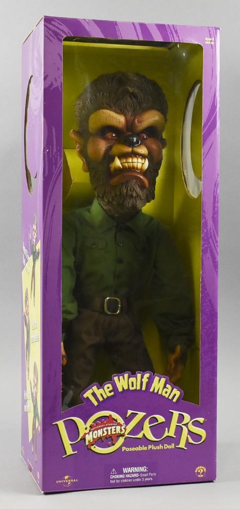 2001 Sideshow Toy Pozers The Wolf Man-Universal Monsters-NOS (1 of 4)