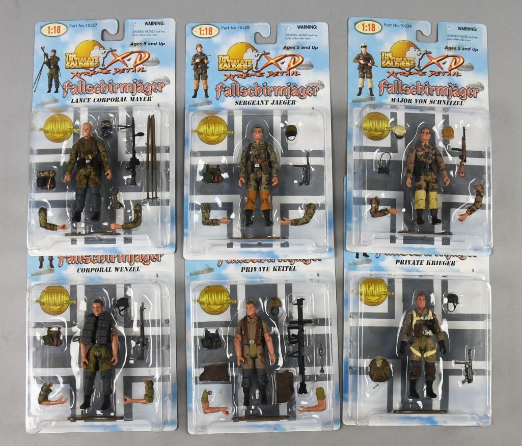 6) 2001 21st C Toys Ultimate Soldier X Treme Detail 1:18 Moc Nos