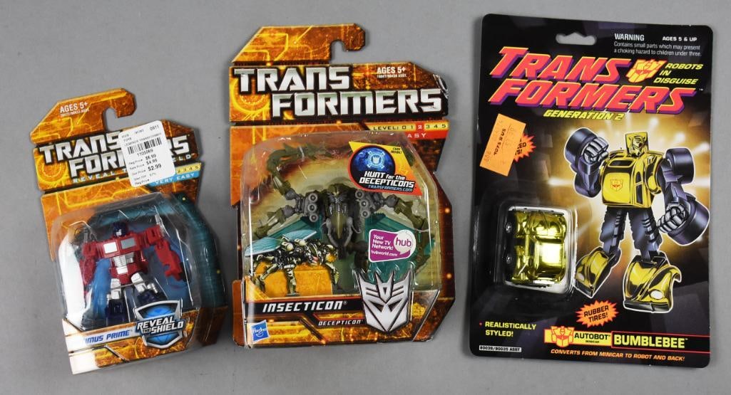 (3) 1990s-2000s Hasbro Transformers Figures-MOC-NOS (1 of 3)