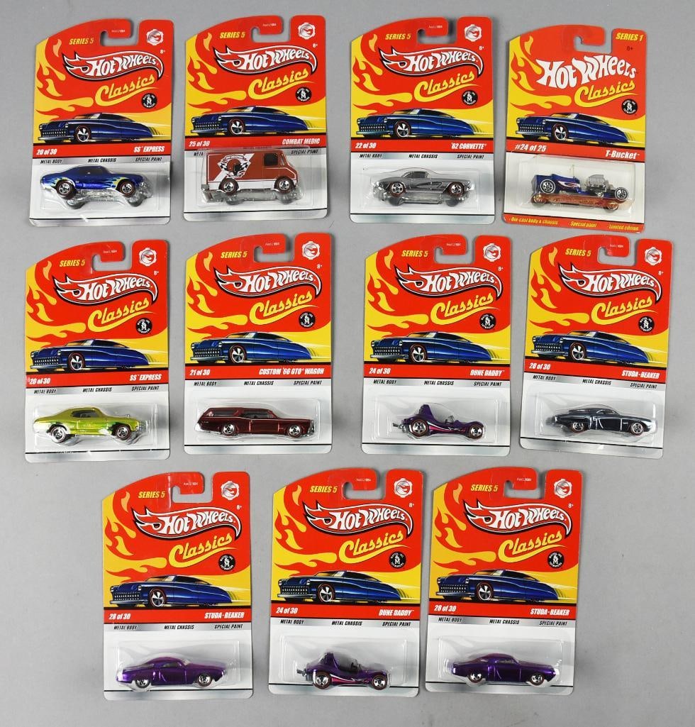 (11) 2004, 2008 Mattel Hot Wheels Classics - MOC-NOS (1 of 4)
