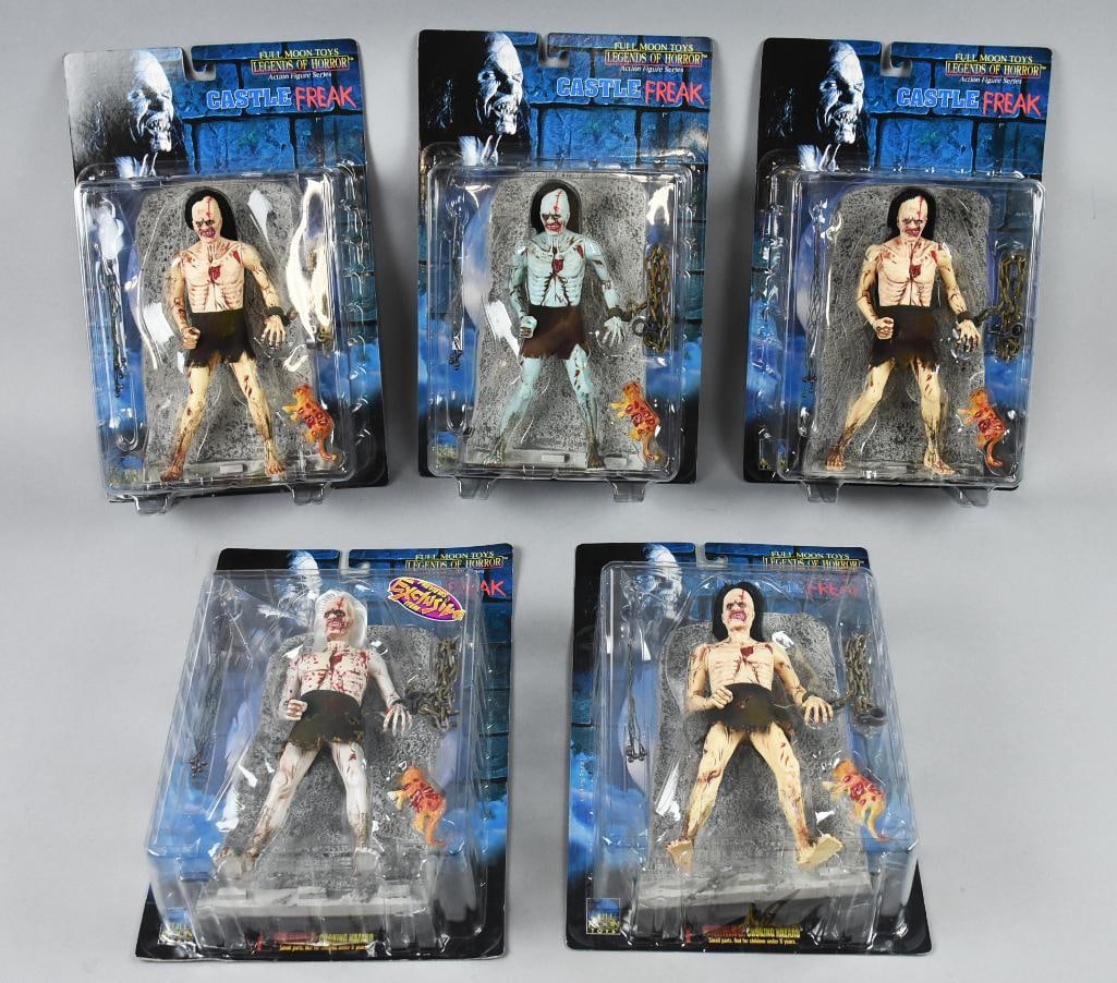 (5) 1998 Full Moon Toys Legends of Horror - MOC-NOS (1 of 2)