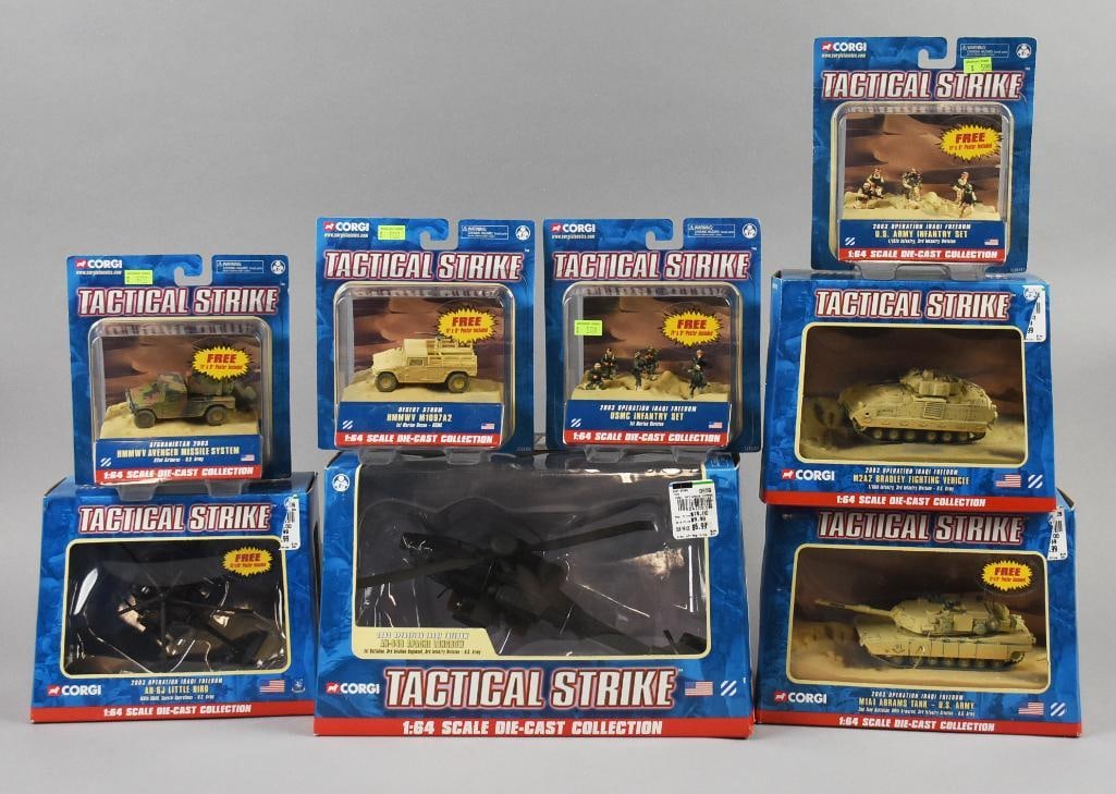 (8) 2004 Corgi Tactical Strike Military Vehicles 1:64-NOS (1 of 5)