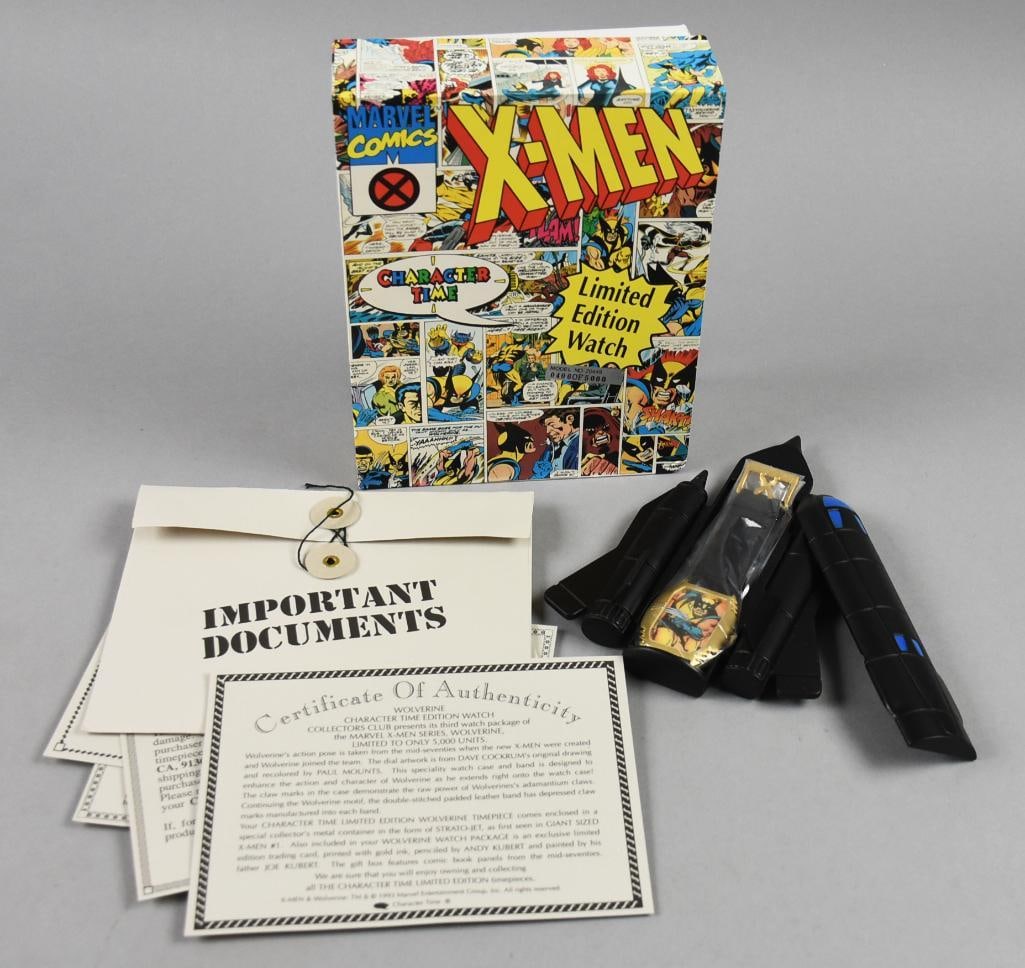 1993 Ltd Ed Wolverine Character Time Watch #406/5000-COA-NOS (1 of 7)