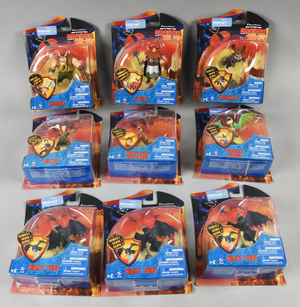 (9) Spin Master-How to Train Your Dragon Action Figs-NOS (1 of 2)