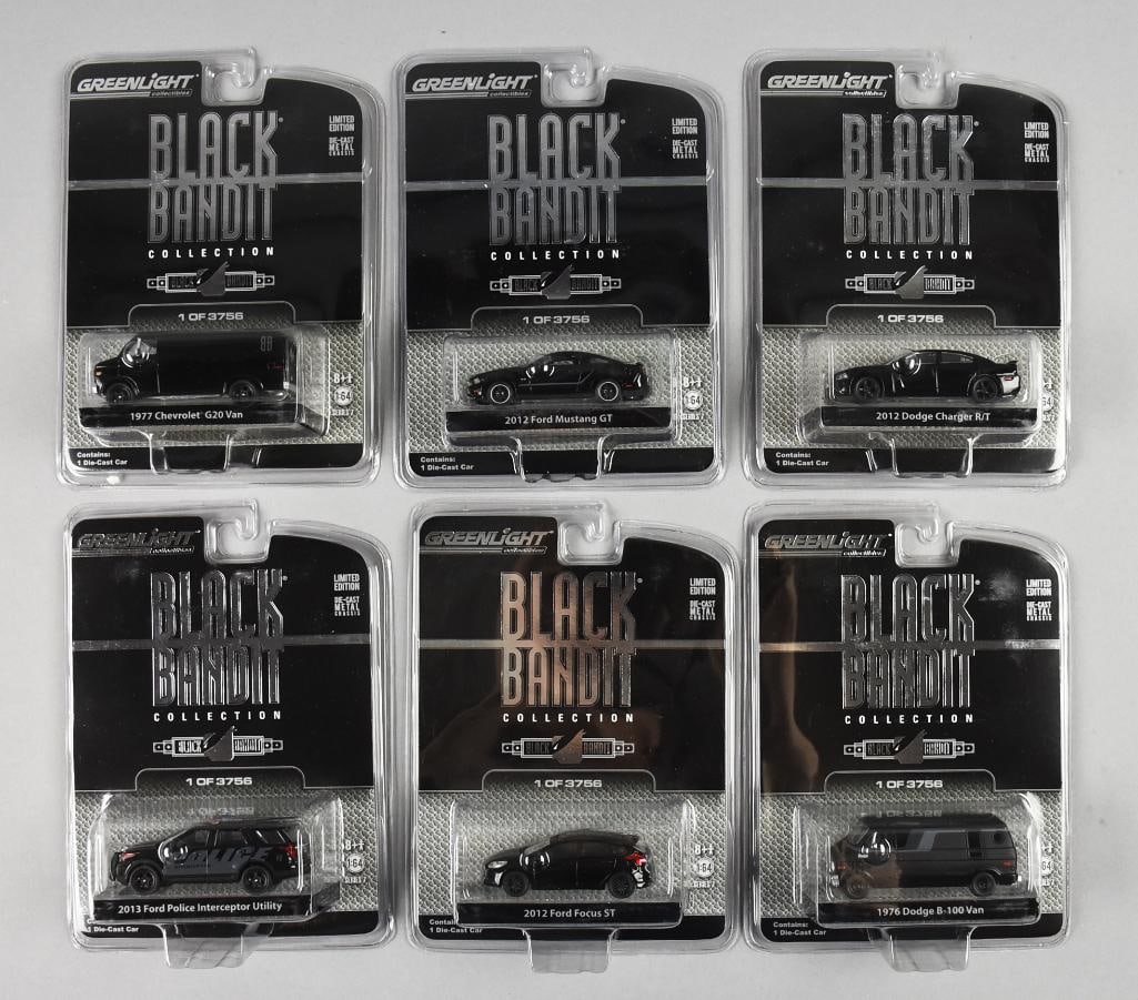 (6) 2012 Greenlight Black Bandit Collection Die-Cast-MOC-NOS (1 of 3)
