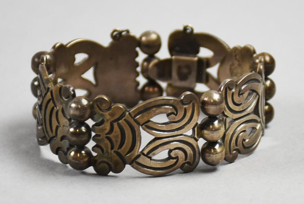 Vintage Jose Luis Flores/Emma Taxco Sterling Bracelet (1 of 6)