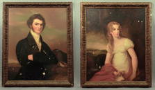 Thomas Sully Pair Of Portrait Paintings Identified