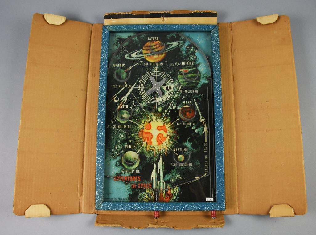 RARE c1950 Northwestern Prods Adventures in Space Pinball-MIB (1 of 9)