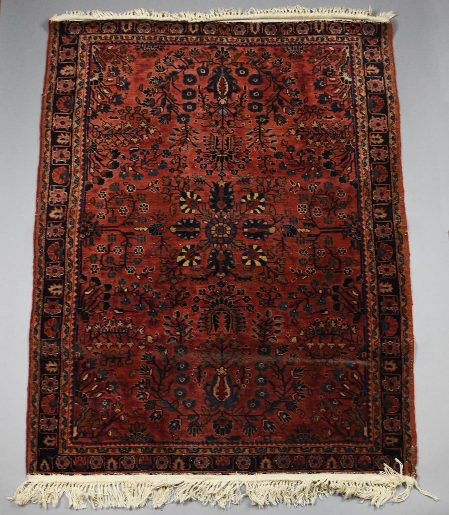 Vintage Pakistani Hand Made Wool Area Rug 43"x58" (1 of 10)