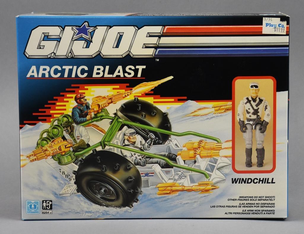 1990 Hasbro UK GI Joe Arctic Blast w/ Windchill-MOC-NOS: Lot is a 1990 Hasbro UK GI Joe Arctic Blast w/ Windchill-MOC-NOS. Single owner collection from the largest toy collector on the West Coast.