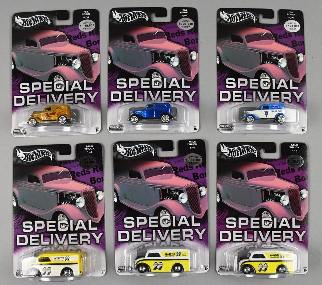 (6) 2004 Mattel Hot Wheels Special Delivery - MOC - NOS (1 of 3)