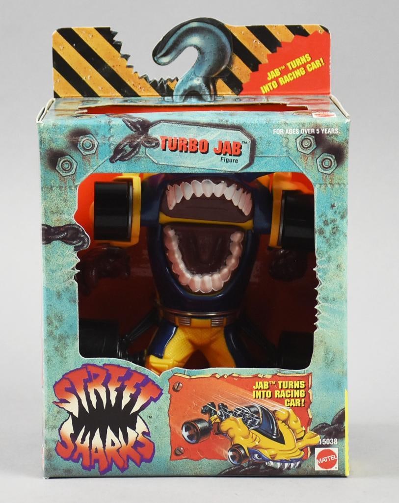 1995 Mattel Street Sharks Turbo Jab - MIB-NOS: Lot is a 1995 Mattel Street Sharks Turbo Jab - MIB-NOS. Single owner collection from the largest toy collector on the West Coast.