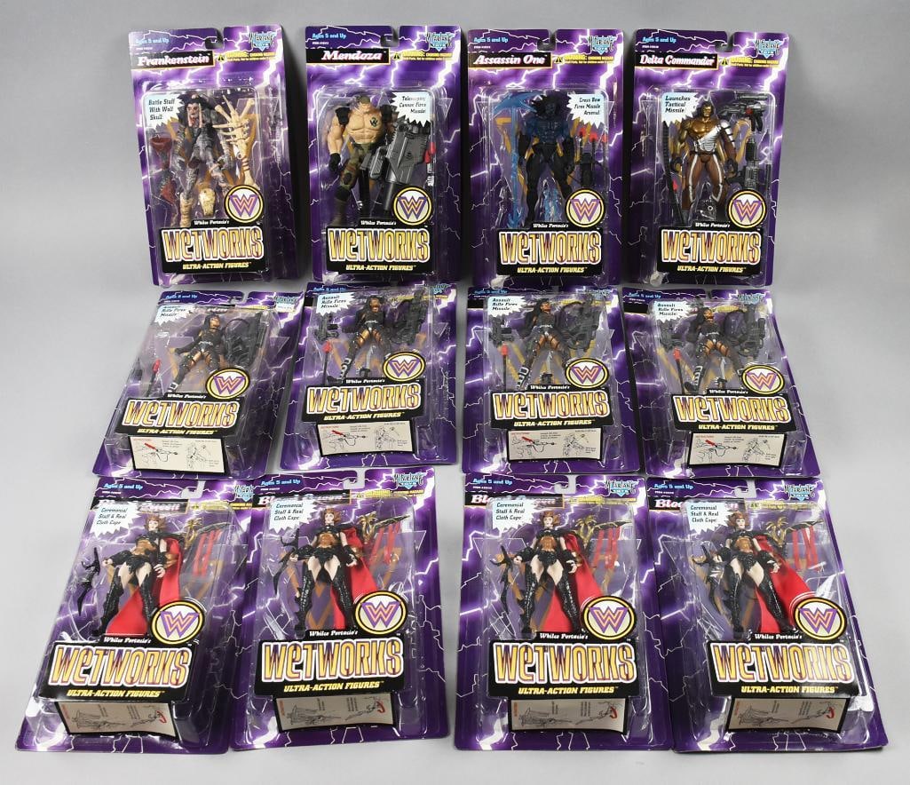 (12) 1996 McFarlane Spawn Wetworks Action Figs-MIP-NOS (1 of 3)