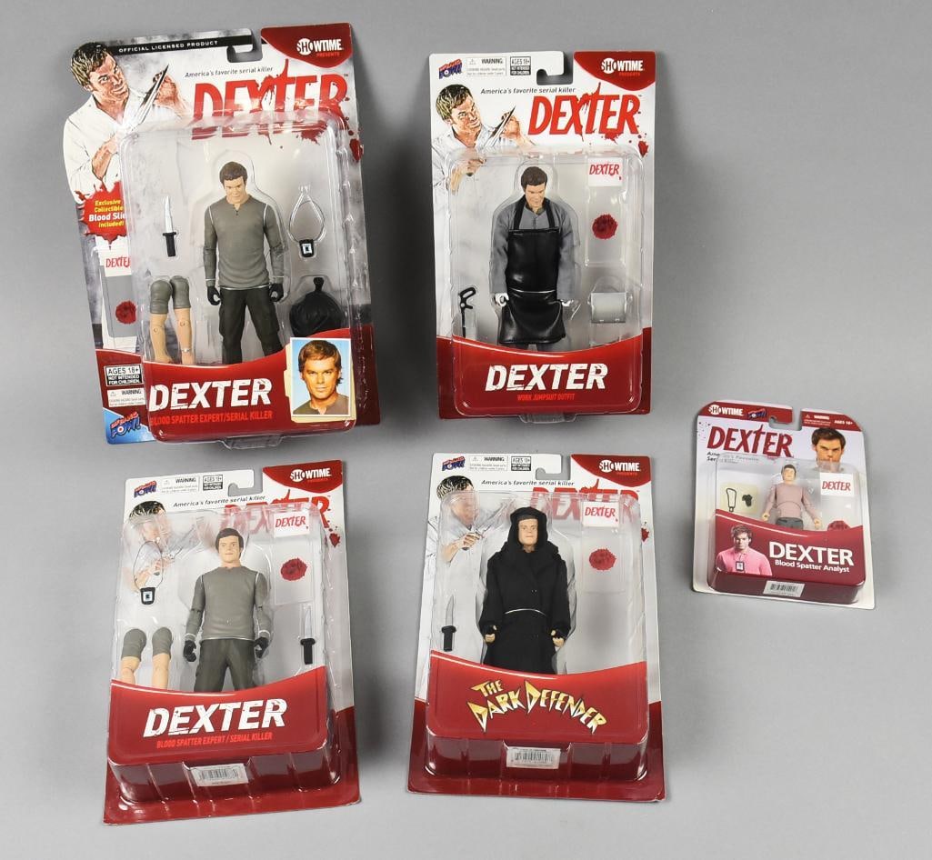 (5) 2000s Bif Bang Pow Dexter Action Figures - MOC-NOS (1 of 3)