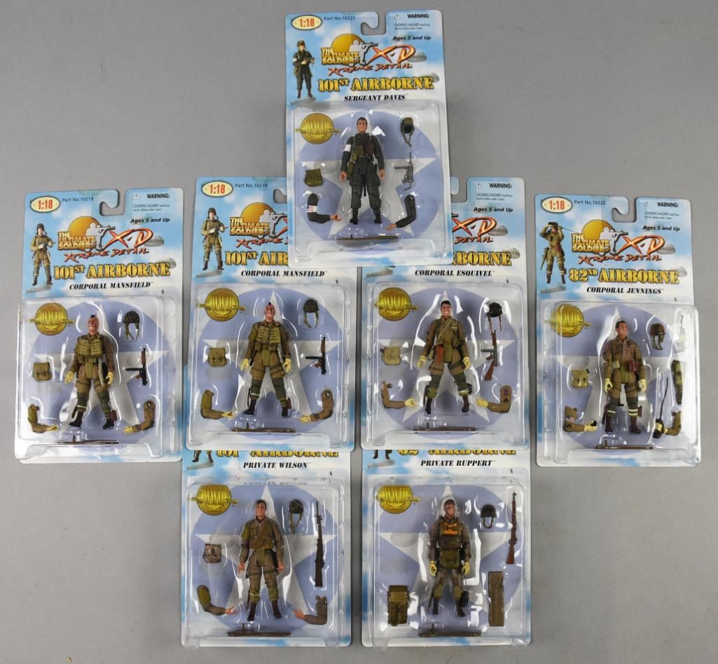 (7) 2001 21st C Toys Universal Soldier X-Treme Detail 1:18-MOC-NOS (1 of 3)