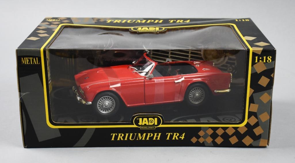 Jadi Modelcraft Triumph TR4 1:18 Scale-Red - MIB-NOS (1 of 3)