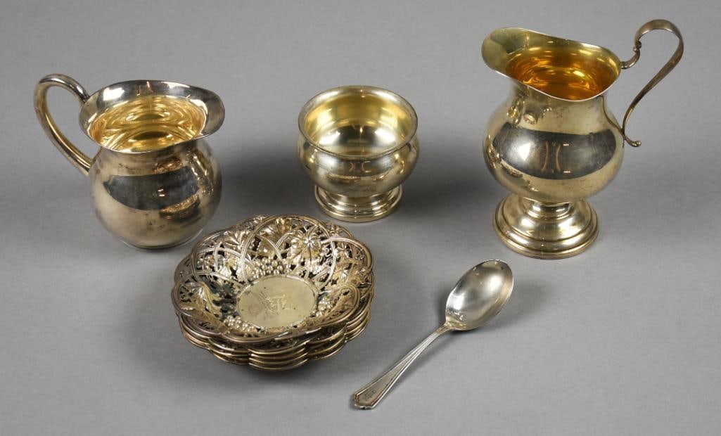 Assorted Vintage Sterling Tableware, Poole, Whiting & More (1 of 13)