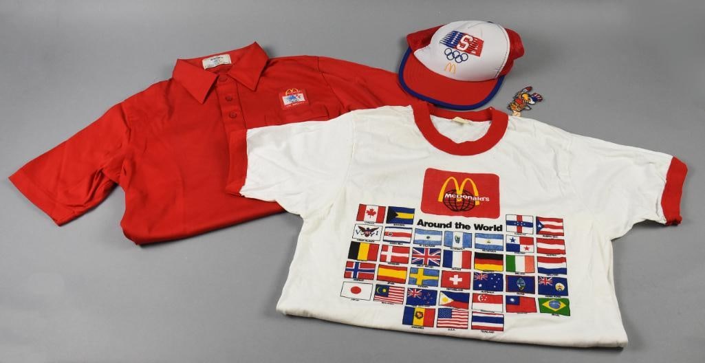 c1984 McDonald's Olympics T-Shirt, Uniform Shirt & Cap (1 of 9)