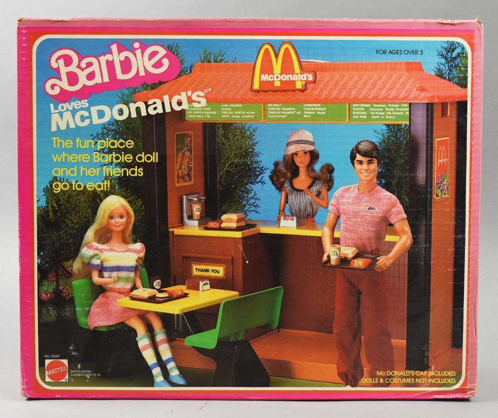 1982 Mattel Barbie Loves McDonald's Play Set-MIB-NOS (1 of 5)