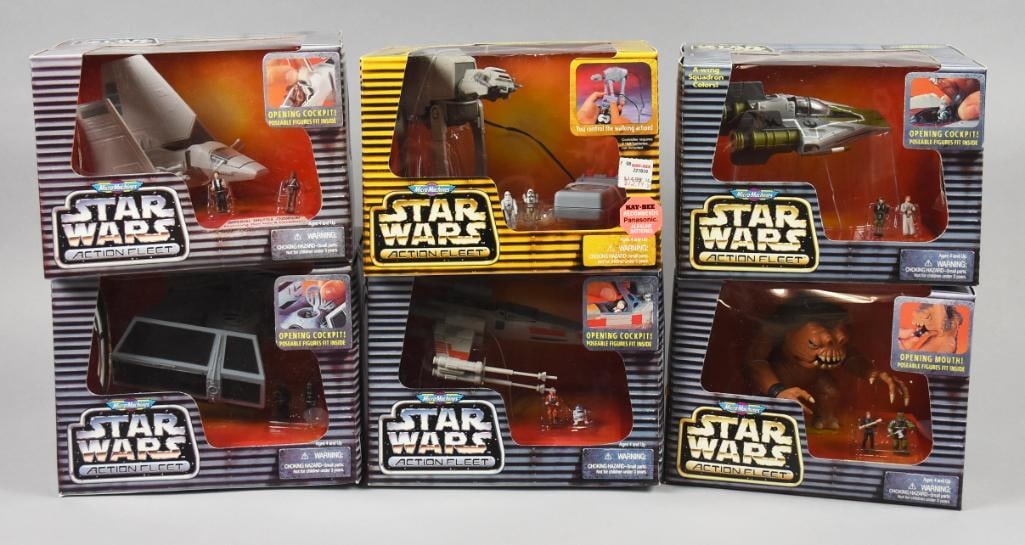 (6)  Micro Machines Star Wars Action Fleet- 1995-96 MIP-NOS (1 of 2)