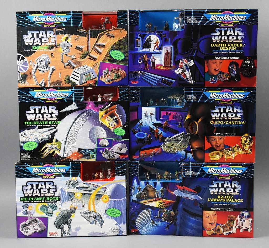 (6)  Micro Machines Star Wars 1993-94 Galoob -MIB-NOS (1 of 2)