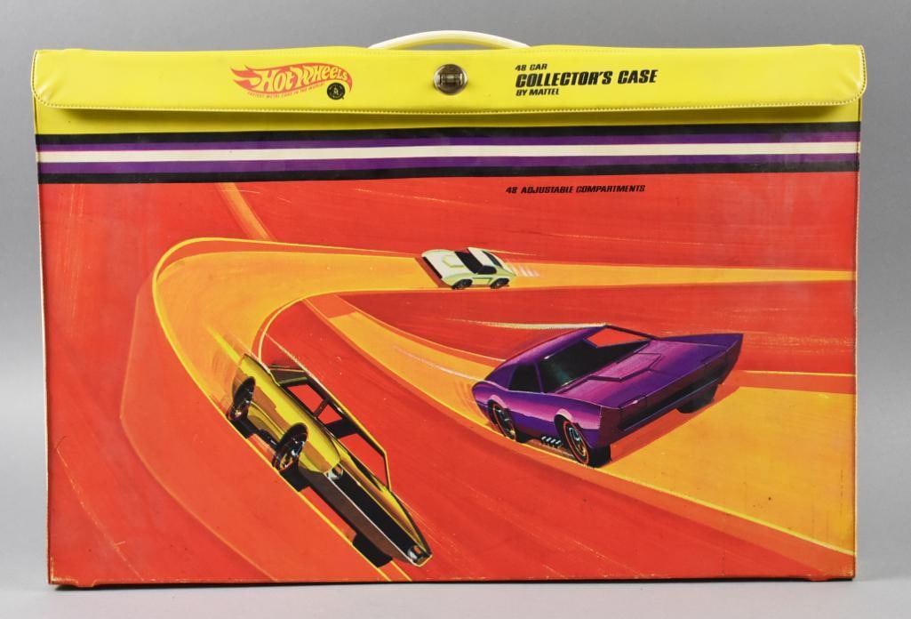 1968 Mattel Hot Wheels 48 Car Collector Case: Lot is a 1968 Mattel Hot Wheels 48 Car Collector Case. Single owner collection from the largest toy collector on the west coast.