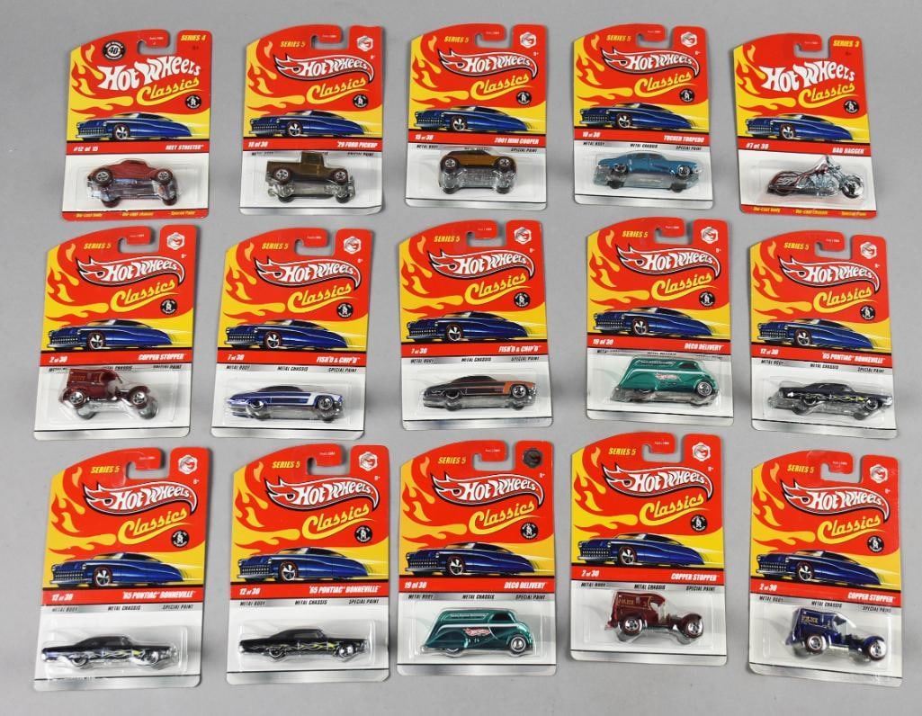 (15) 2006-08 Mattel Hot Wheels Classics - MOC-NOS (1 of 4)