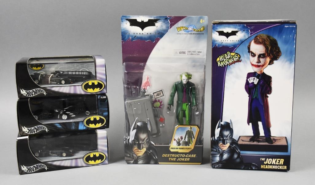 (5) 2000s Batman Mattel & Neca Hot Wheels & Figures-MIP-NOS (1 of 3)