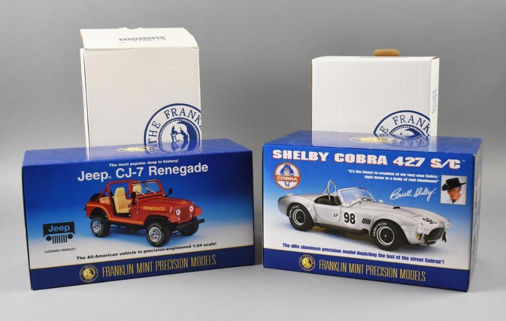 (2) Franklin Mint Precision Models 1:24 - MIB - NOS (1 of 4)