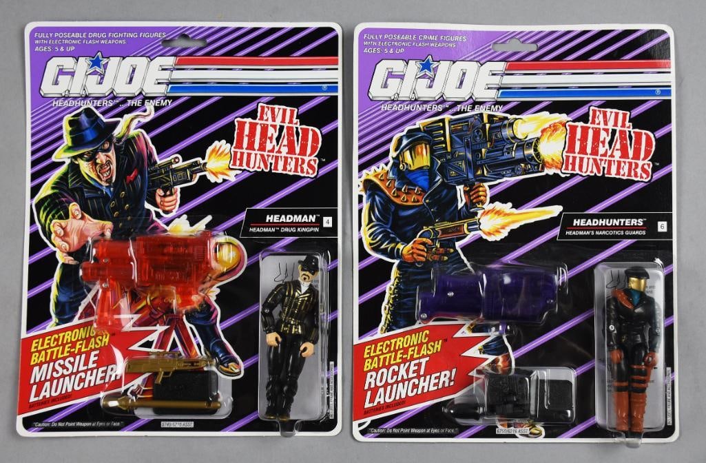 1991 Hasbro GI Joe Evil Head Hunters w/ Launcher-MOC-NOS: 1991 Hasbro GI Joe Evil Head Hunters w/ Launcher-MOC-NOS. Includes Headman and Headhunters. Single owner collection from the largest toy collector on the West Coast.