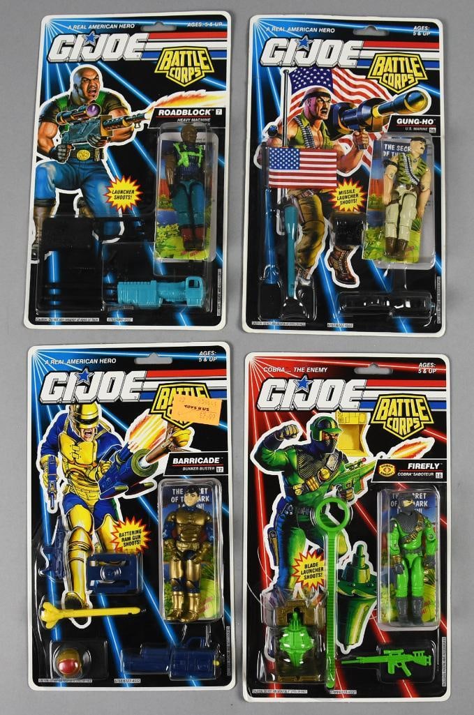 (4) 1992 Hasbro GI Joe Battle Corps Action Figs-MOC-NOS (1 of 4)