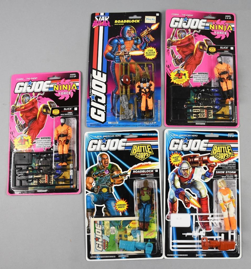 (5) 1990s Hasbro GI Joe-Battle Corps, Ninja Corps-MOC-NOS (1 of 2)