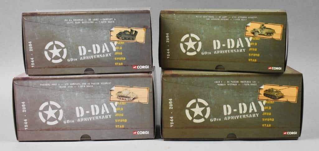 4) 2004 Corgi D Day 60th Anniversary 1:50 Scale Mib Nos