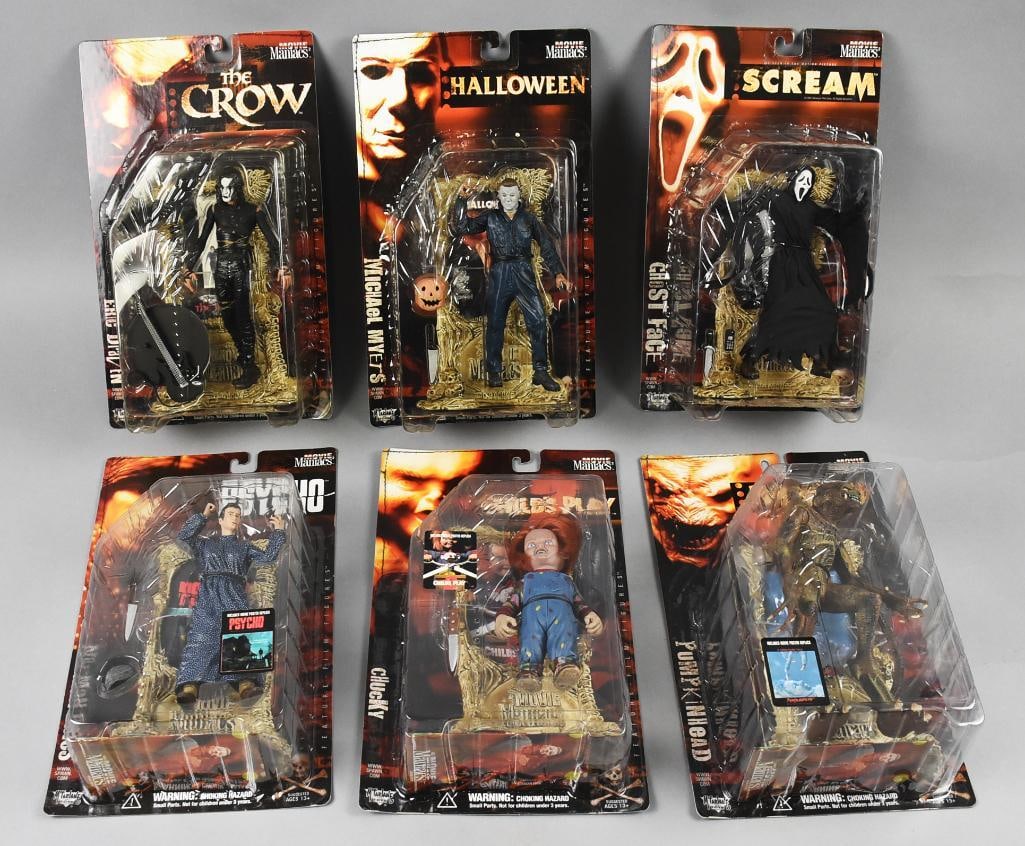 (8) 1999 McFarlane Horror Movie Maniacs - MOC - NOS (1 of 3)