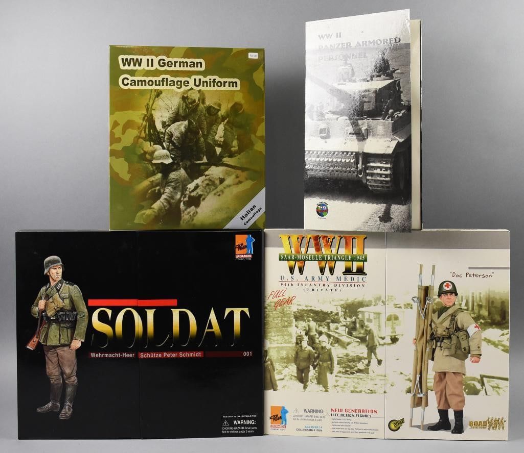 (4) 2000s In the Past Toys/Dragon Models Military 12"-MIB-NOS (1 of 5)