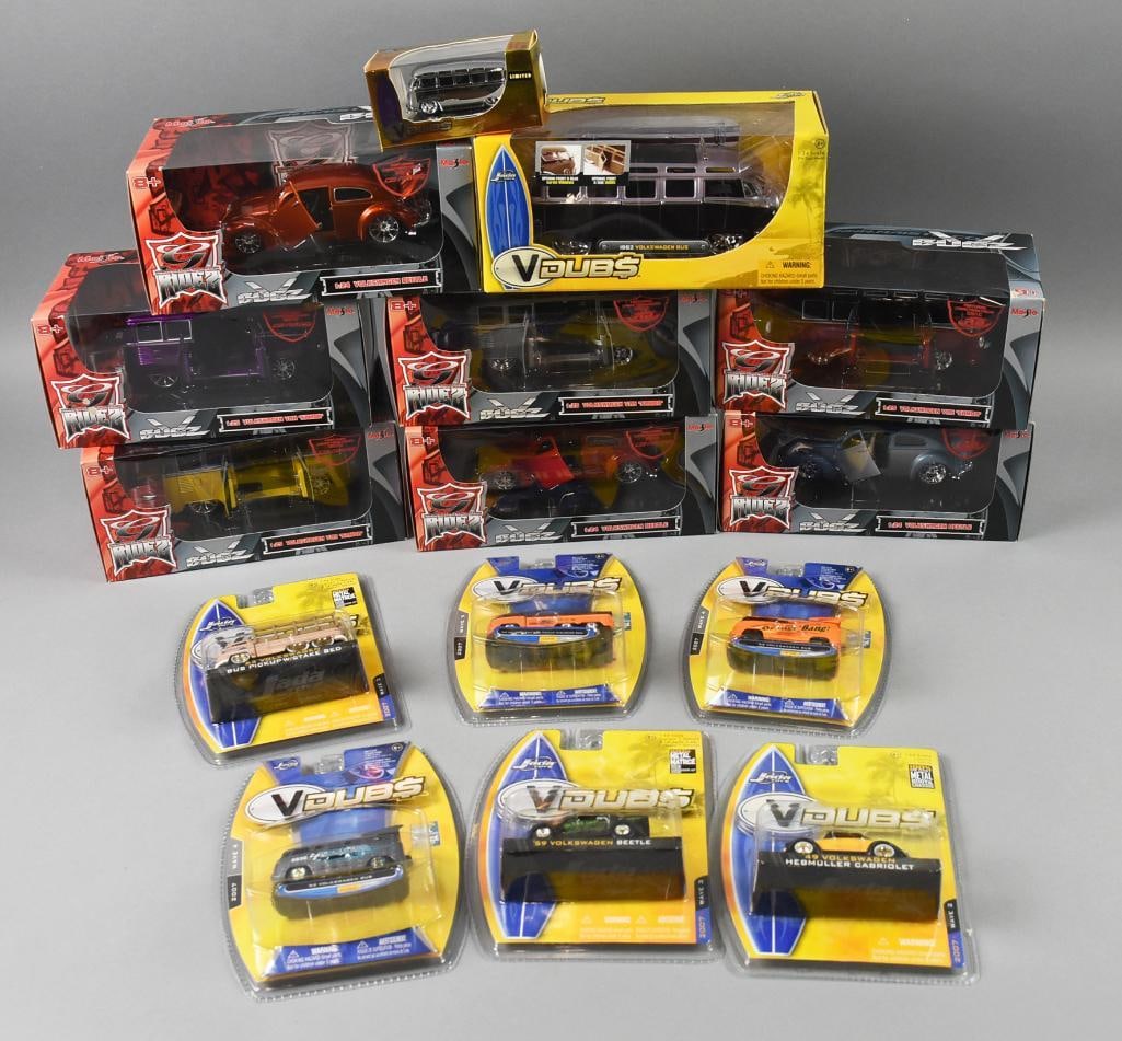 (15) 2000s Jada VDubs, Maisto G Ridez V Bugs Cars -MIB-NOS (1 of 4)