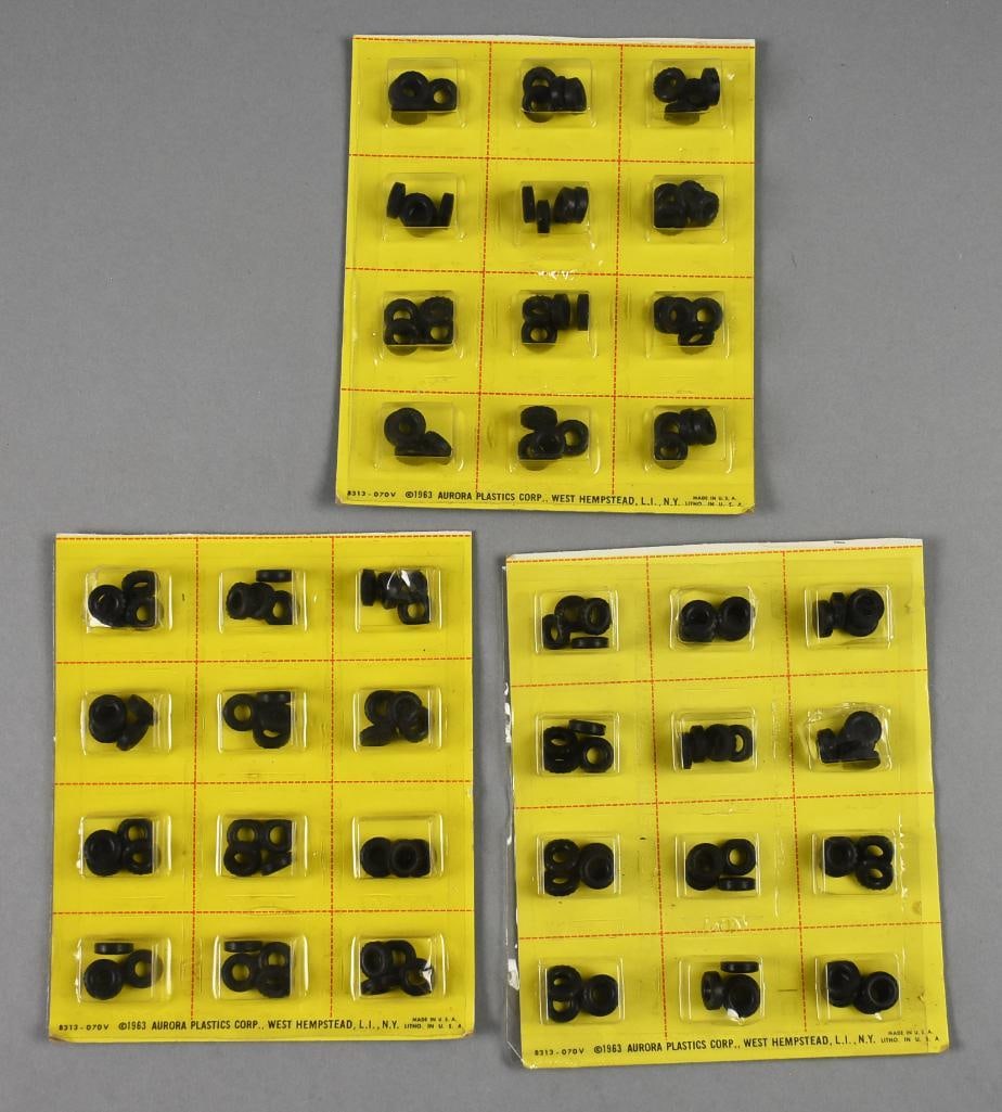(3) 1963 Aurora Model Motoring Slot Cars Truck Tires-MOC-NOS (1 of 3)