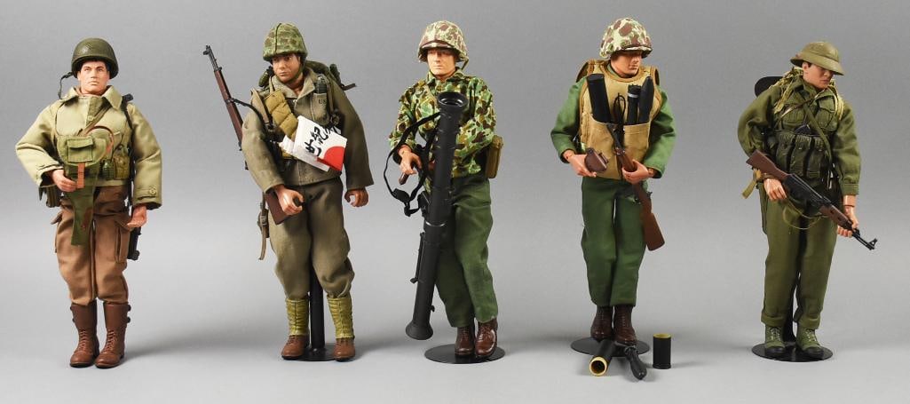 (5) 1990s-00s Hasbro, 21st C & More Military Soldiers-Loose: Lot is five 1990s-00s Hasbro, 21st C & More Military Soldiers-Loose. Single owner collection from the largest toy collector on the West Coast.