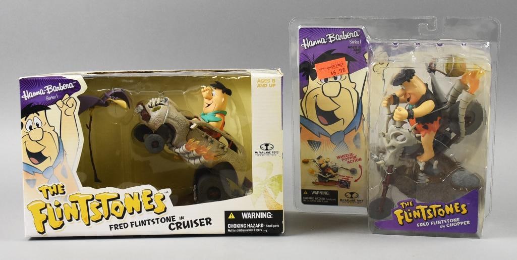 (2) 2006 McFarlane Toys The Flintstones Vehicles/Figures-NOS (1 of 2)