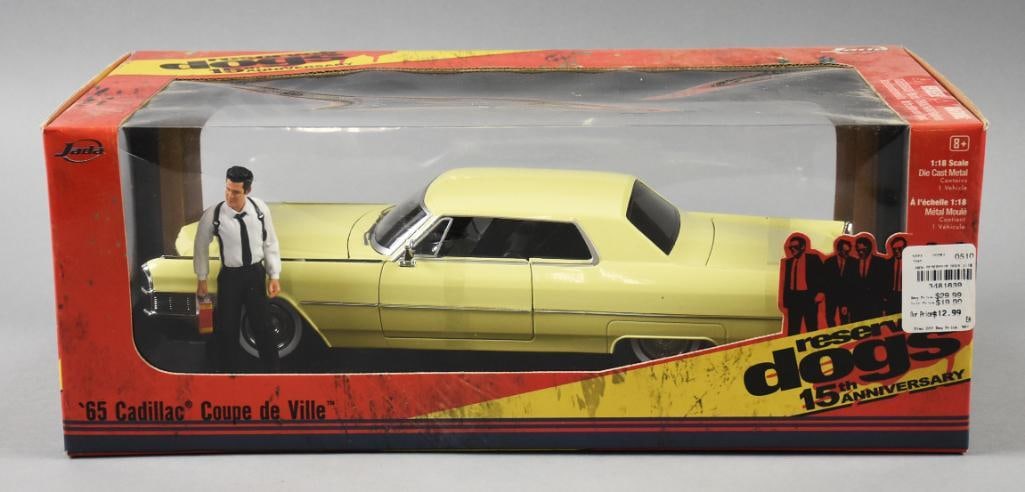 2008 Jada Toys Reservoir Dogs '65 Cadillac Coup de Ville-NOS: Lot is a 2008 Jada Toys Reservoir Dogs '65 Cadillac Coup de Ville-NOS. Single owner collection from the largest toy collector on the West Coast.