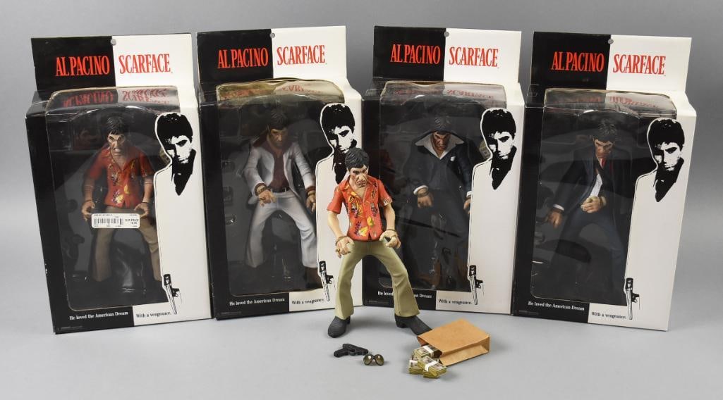 (5) 2004 Mezco Al Pacino Scarface Action Figures-MIP-NOS (1 of 2)