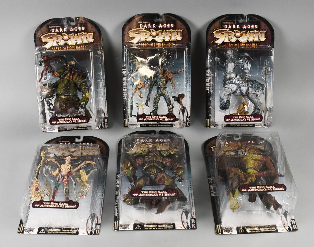 1998 McFarlane Spawn Dark Ages Full Set-Factory Case-MOC-NOS (1 of 4)