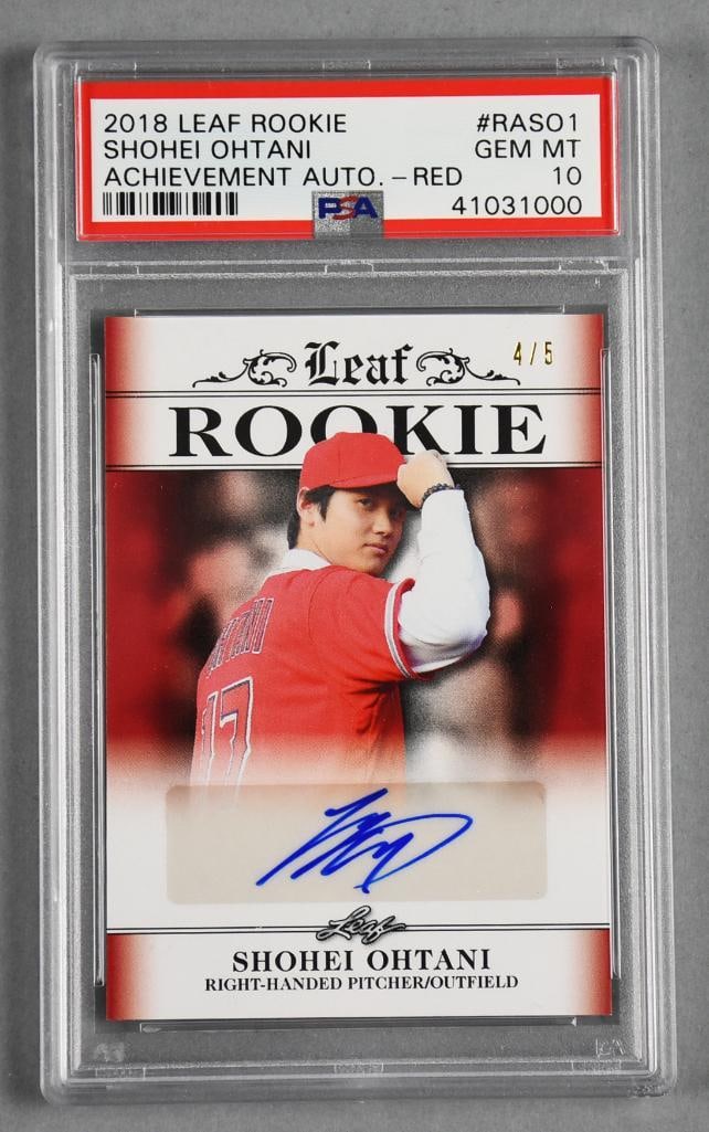 2018 Shohei Ohtani SIGNED Leaf Rookie PSA Gem 10 (1 of 2)